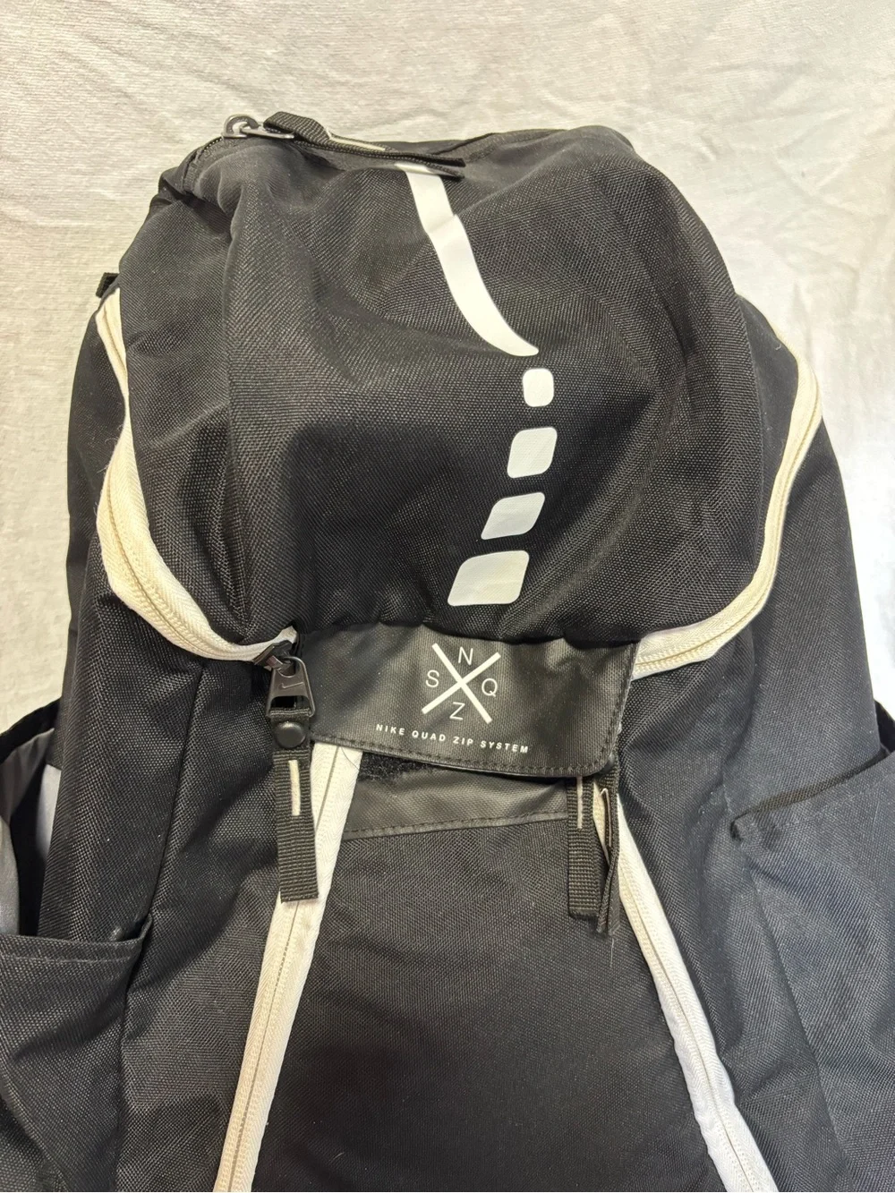 Nike Black Hoops Elite Max Air Team 2.0 Quad Zip Backpack